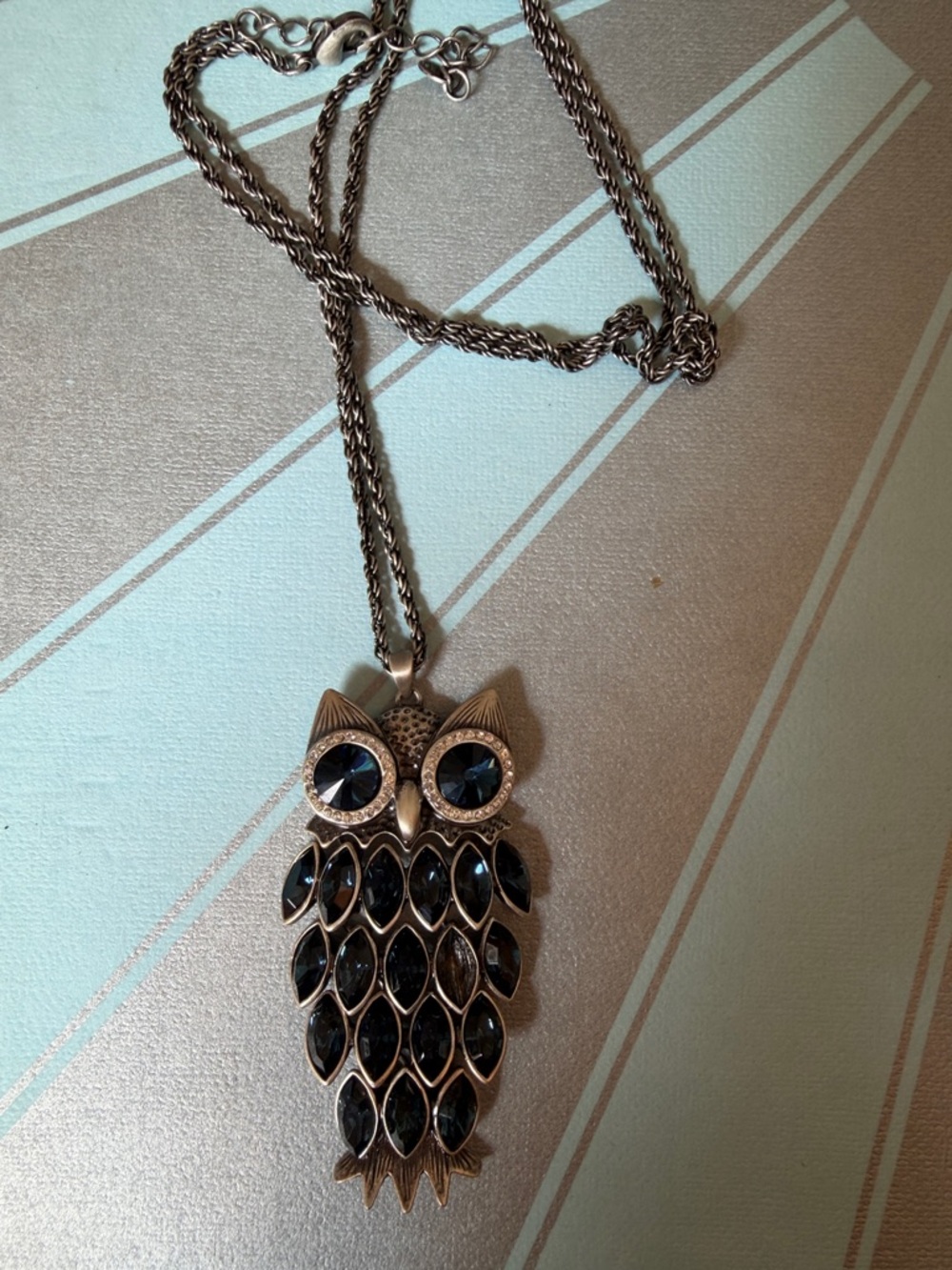 Vintage Y2K Owl Pendant Necklace